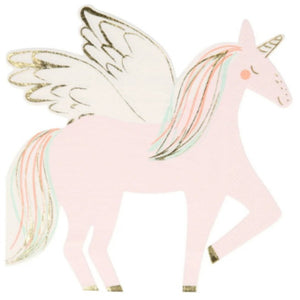 Meri Meri - Winged Unicorn Napkins, X 16