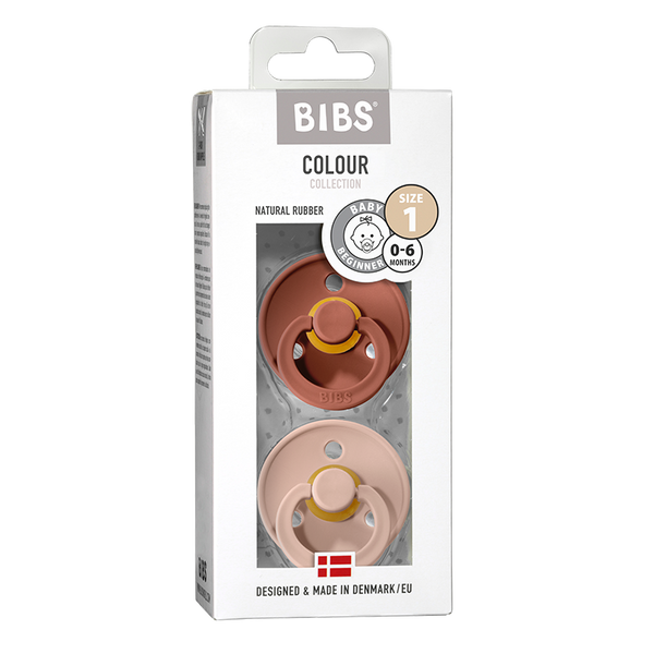 BIBS Colour 2 PACK Woodchuck/Blush Size 2