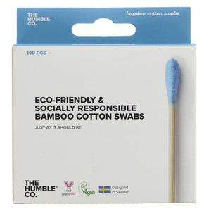 Humble Bamboo Cotton Swab Blue