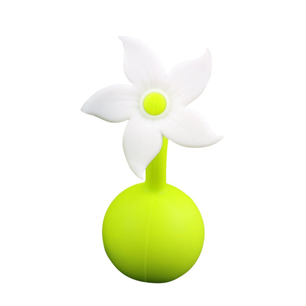 Haakaa Silicone Breast Pump Flower Stopper WHITE