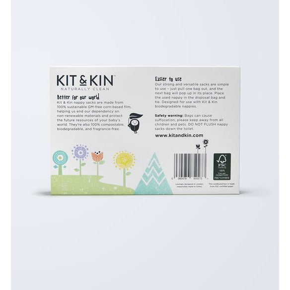 Kit & Kin Eco Nappy Sacks (60 pack)