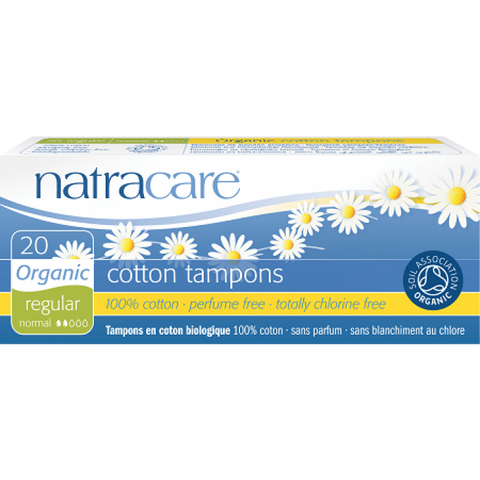 Natracare Cotton Tampons Regular - 20pcs