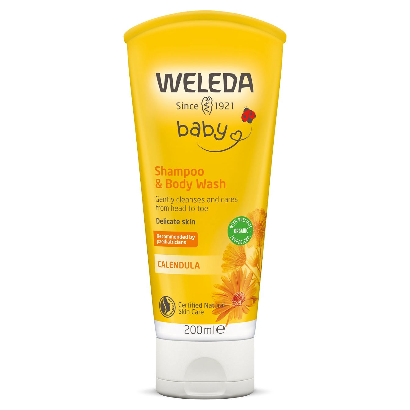 Weleda Calendula Baby Shampoo and Body Wash 200ml