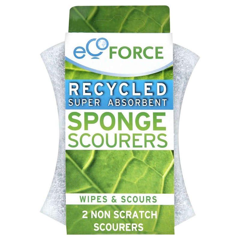 Ecoforce Non Scratch Sponge Scourer 2Pk