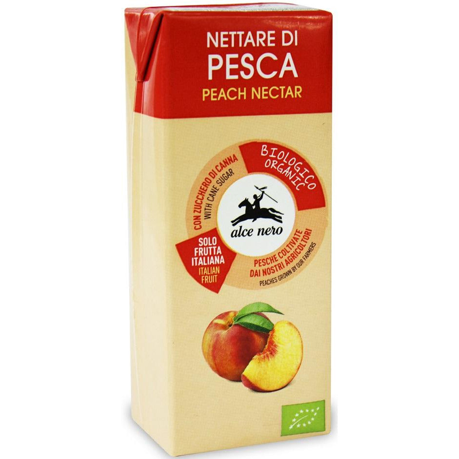 Organic peach nectar juice