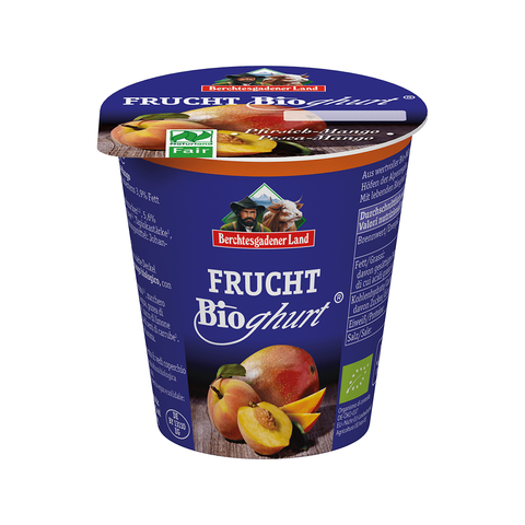 Organic peach & mango yoghurt  3,9% fat, 150g - Meats And Eats