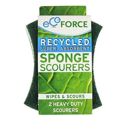 Ecoforce Heavy Duty Sponge Scourers 2Pk